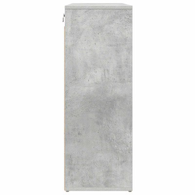 Szafka na buty z półką Betonowy szary 77,5 x 30 x 83,5 cm