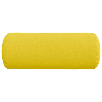 Poduszki Wałkowe 2 pcs Jasnożółty ? 15 x 40 cm tkanina