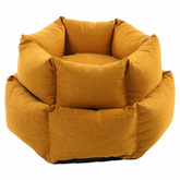 FLAMINGO Legowisko Ziva, sześciokątne, z suwakiem, 60x20 cm, ochra