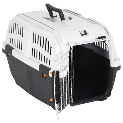 vidaXL Transporter dla zwierząt z metalowymi drzwiczkami 48x31,5x31 cm