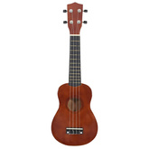 Ukulele sopranowe z pokrowcem, dla dzieci, naturalne, 21
