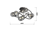 Lampa sufitowa NANCY 9014-805