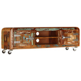 vidaXL Szafka pod TV, 120x30x36 cm, lite drewno odzyskane