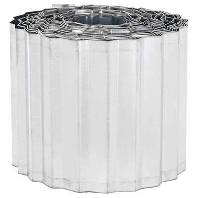 Krawężnik do trawnika 10 m x 30 cm Stal ocynkowana srebrny