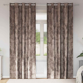 Zasłony z weluru 2 pcs Cappuccino 245 x 140 cm Aksamit