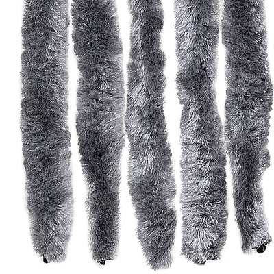 Zasłona przeciwko owadom, srebrna, 100x230 cm, szenil