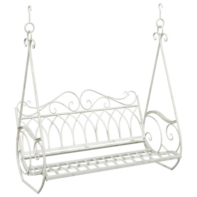 Huśtawka Stal 112 x 60 x 126,5 cm Antyczna biel