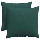Poduszki na sofę 2 pcs Ciemna zieleń 50 x 50 cm tkanina