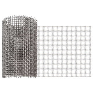 Siatka ekranowa 20 x 200 cm 3 Mesh Stal nierdzewna 201 srebrny
