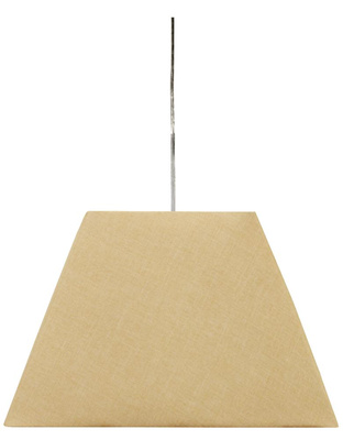 Lampa wisząca z abażurem Standard kremowa tkaninowa pojedyncza E27