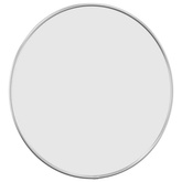 vidaXL Lustro ścienne, srebrne, Ø 40 cm, okrągłe