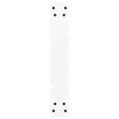 Nogi do stołu barowego w kształcie litery U 2 szt. Białe 50x(90-91) cm Stal