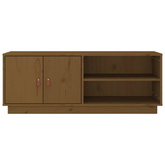 vidaXL Szafka pod TV, miodowy brąz, 105x34x40 cm, lite drewno sosnowe