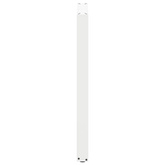 Nogi do stołu barowego w kształcie litery U 2 szt. Białe 60x(100-101) cm Stal
