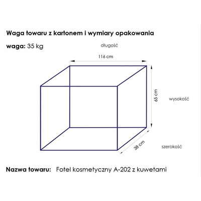 Fotel kosmetyczny A202 z kuwetami czarny 100713