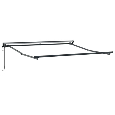 Markiza wysuwana piaskowy 5 x 3 m Poliester i aluminium
