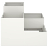 Doniczka ogrodowa Biały 80 x 80 x 60 cm Stal
