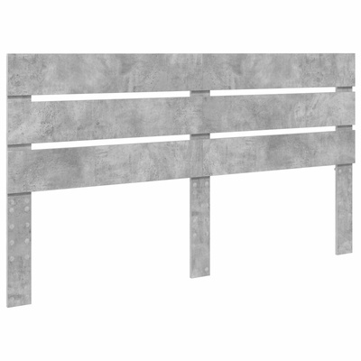 Łóżko z miejscem do przechowywania Betonowy szary 200 x 200 cm