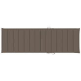 vidaXL Leżak z poduszką w kolorze taupe, impregnowane drewno sosnowe