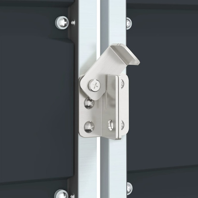 Obudowa na kosz na śmieci, potrójna, antracyt, 216x81x115 cm