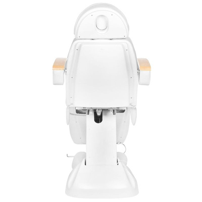 Fotel kosmetyczny elektr. Lux biały 100708