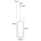 Lampa wisząca K-5396 z serii SVEN