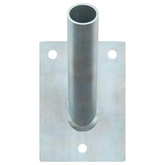 Uchwyt na maszt flagowy Srebrny 10,5 x 7,5 x 2,5 cm Stal