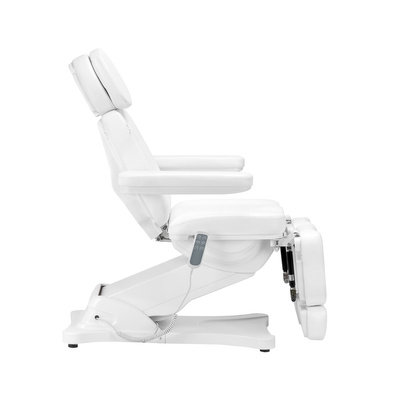 Elektryczny fotel kosmetyczny SILLON CLASSIC 3 silniki z kołyską pedi biały 148292