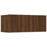 vidaXL Szafki telewizyjne, 4 szt, brązowy dąb, 80x30x30 cm