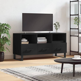 vidaXL Szafka pod TV, czarna, 102x36x50 cm, materiał drewnopochodny wariant 5