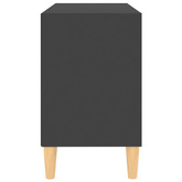 vidaXL Szafka pod TV z drewnianymi nóżkami, szara, 69,5x30x50 cm