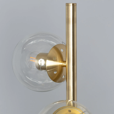 Lampa Podłogowa Złota Kule Abruzzo Pugilia 3xE27