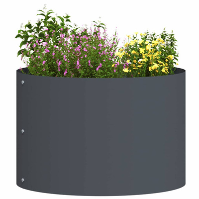 Pierścień doniczki Antracyt 30 x 30 x 20 cm Stal zimnogięta