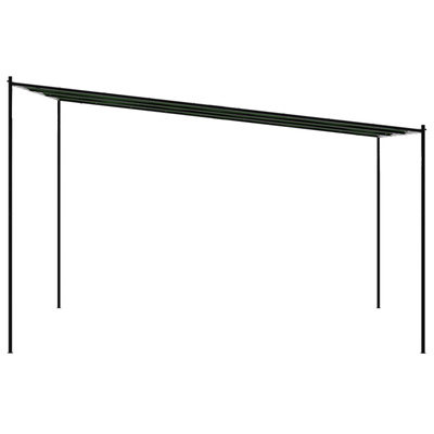 Altana 4 x 3,98 x 2,67 m zielony Poliester i Stal