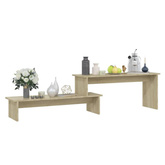 vidaXL Szafka pod TV, dąb sonoma 180x30x43 cm, materiał drewnopochodny