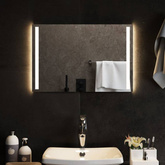 Lustro łazienkowe z LED, 60x40 cm vidaXL
