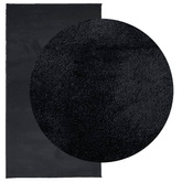 vidaXL Dywan OVIEDO z krótkim włosiem, czarny, 80x150 cm