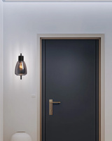 MOLDO lampa kinkiet 1x40W E27 klosz dymiony 21-35097