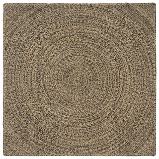Dywany pokojowe Naturalny i czarny 160 x 160 cm Juta
