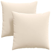 Poduszki na sofę 2 pcs Beżowy 80 x 80 cm tkanina