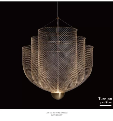 LAMPA WISZĄCA ILLUSION S45 ZŁOTA - LED, METAL