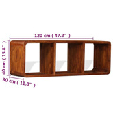 Szafka pod TV, drewno w kolorze miodowego brązu, 120x30x40 cm vidaXL