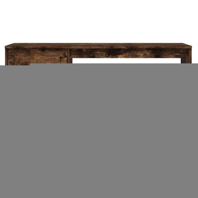 vidaXL Biurko z szufladą, przydymiony dąb, 115x50x75 cm