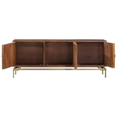 vidaXL Szafka pod TV, 120x30x46 cm, lite drewno mango