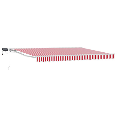 Ręczny ramowy zewnętrzny markizowy z LED 4 x 2 m