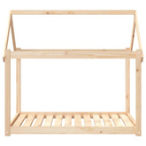 vidaXL Legowisko dla psa, 111x80x100 cm, lite drewno sosnowe