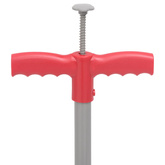 vidaXL Urządzenie do wyrywania chwastów, czerwono-szare, 93,5 cm, stal