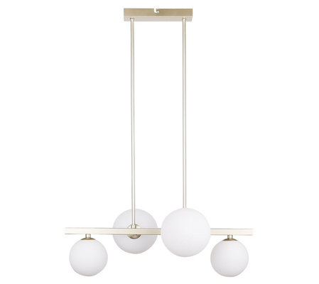 Lampa wisząca sufitowa mosiądz 4xG9 Kama 34-73426