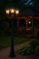 Wysoka zewnętrzna lampa stojąca K-7009A2/3 czarna z serii STANDARD KAJA