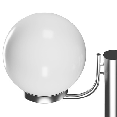 Lampa ogrodowa na słupku, 2 kule, 220 cm